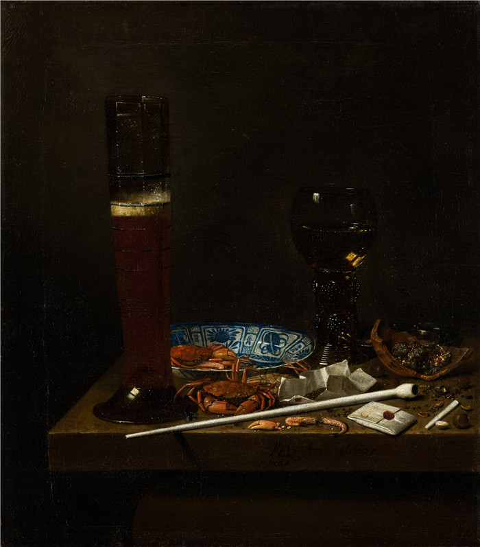 扬·范德费尔德三世(Jan van de Velde (III)作品-静物画Still life with Passglas
