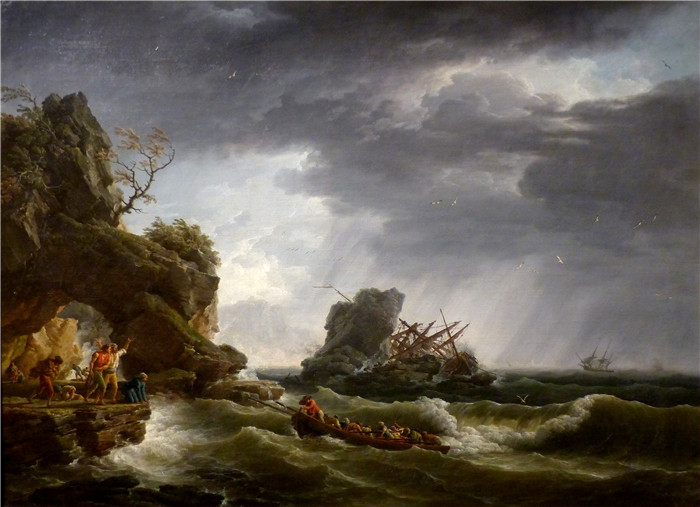 暴风雨 Musée Calvet Vernet Joseph Tempête 1753
