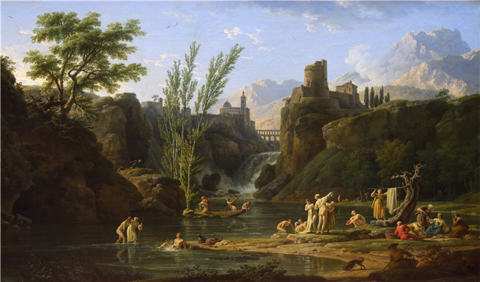 沐浴的女子Les baigneuses, le matin    Musée du Louvre Peintures 72ppi