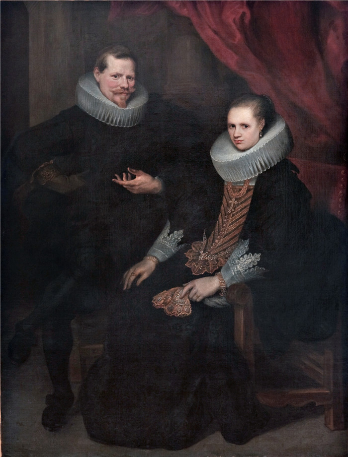 夫妇双人肖像画 Double portrait of a married couple