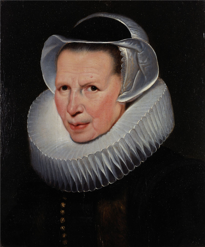 科内利斯·德·沃斯（Cornelis de Vos）的绘画-老妇人的肖像Portrait of an Old Woman
