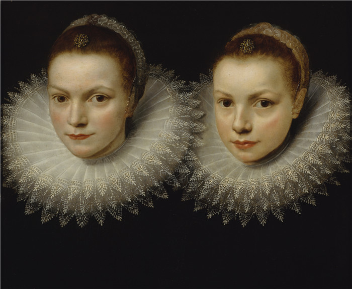 科内利斯·德·沃斯（Cornelis de Vos）的绘画-两姐妹Two sisters - Kaksi sisarta - Två systrar