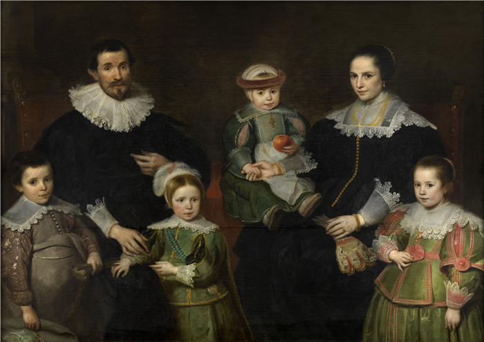 科内利斯·德·沃斯（Cornelis de Vos）的绘画-全家福Family Portrait