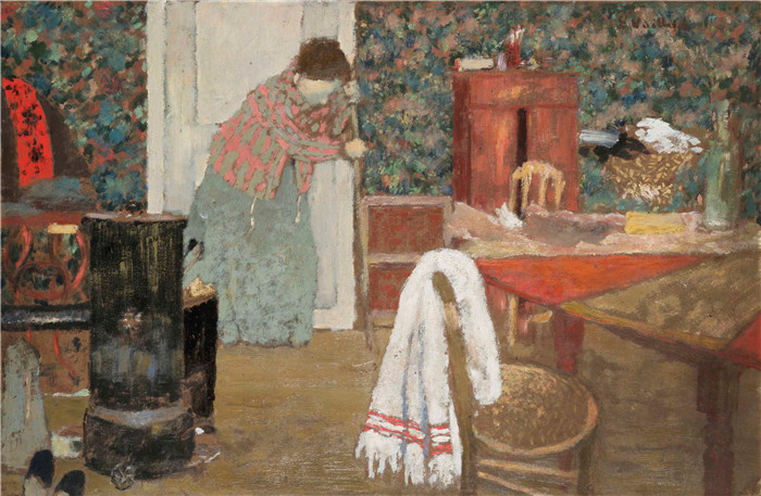 《扫街女工》爱德华·维亚尔(Édouard Vuillard)作品-- La balayeuse