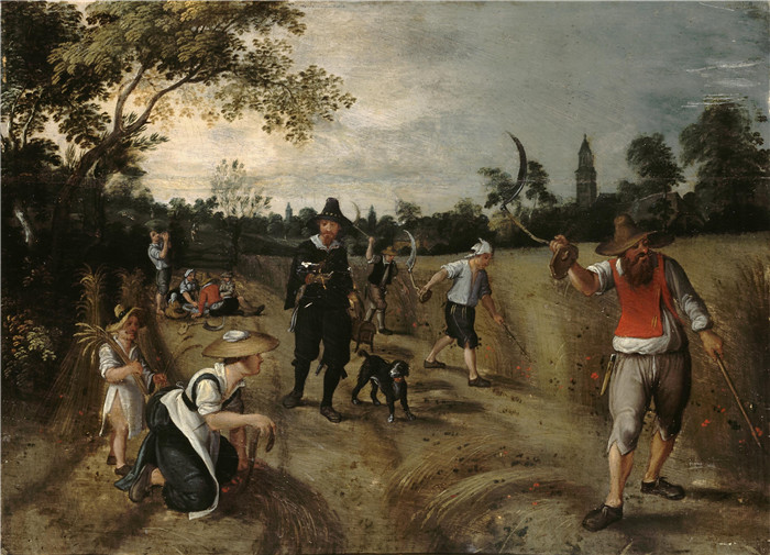 《收获》塞巴斯蒂安·弗兰克斯（Sebastian Vrancx）的画作- Harvest