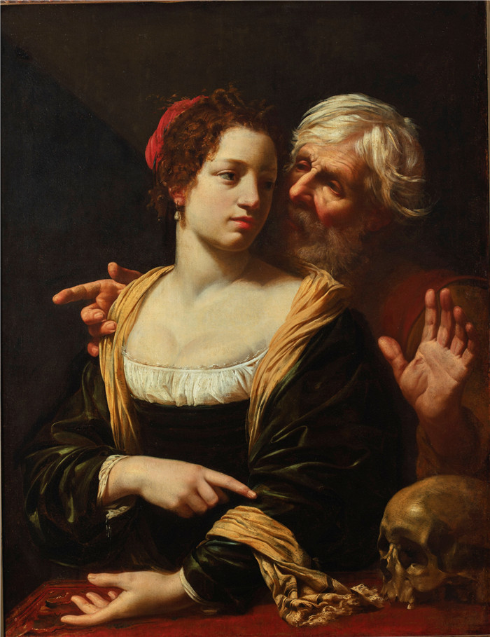 《不相配的夫妇》西蒙·沃特(Simon Vouet)画作-l matched (Couple mal assorti)