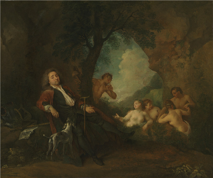 《安托万·德拉罗克》让-安托万·华托（Jean-Antoine Watteau）高清作品-, Antoine de Laroque, c. 1718 150ppi