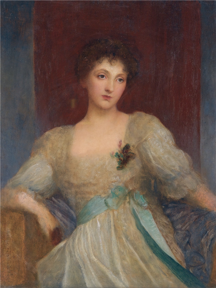 《诺拉·伯克》乔治·弗雷德里克·沃茨(George Frederick Watts)-Norah Bourke