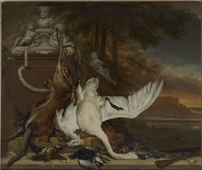 扬·维尼克斯（Jan Weenix）油画-十二生肖Dode zwaan 72ppi