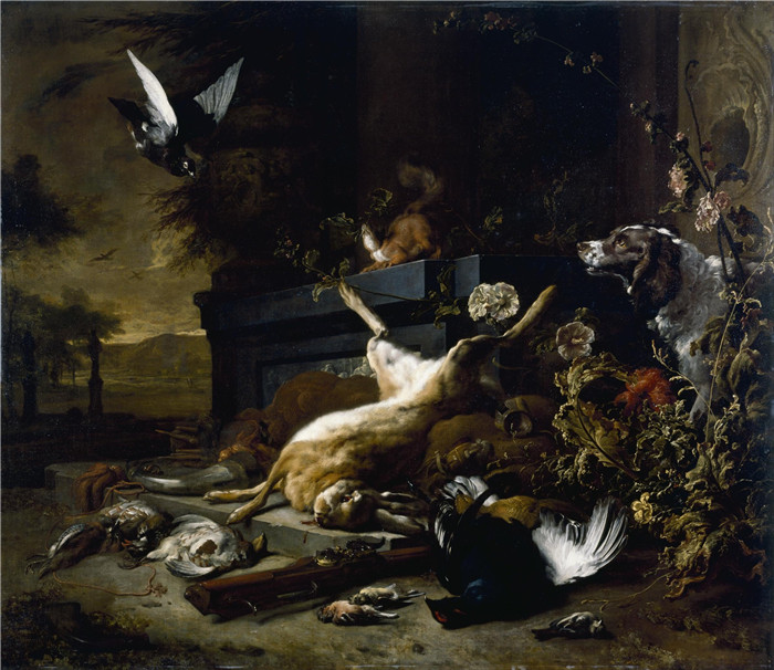 扬·维尼克斯（Jan Weenix）油画-猎物静物画Still Life of Game including a Hare