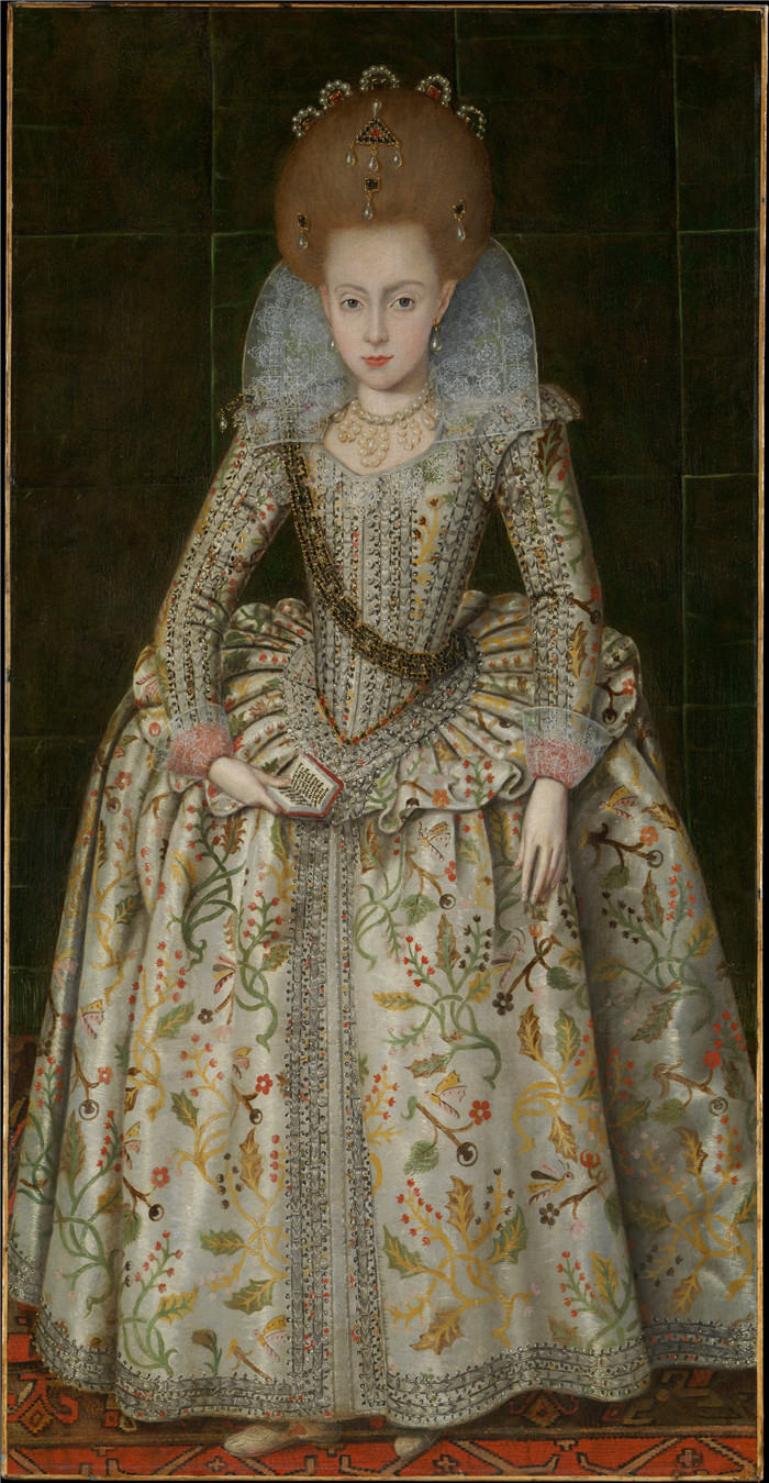 《伊丽莎白公主》老罗伯特·皮克(Robert Peake the Elder)作品-Princess Elizabeth (1596–1662), Later Queen of Bohemia