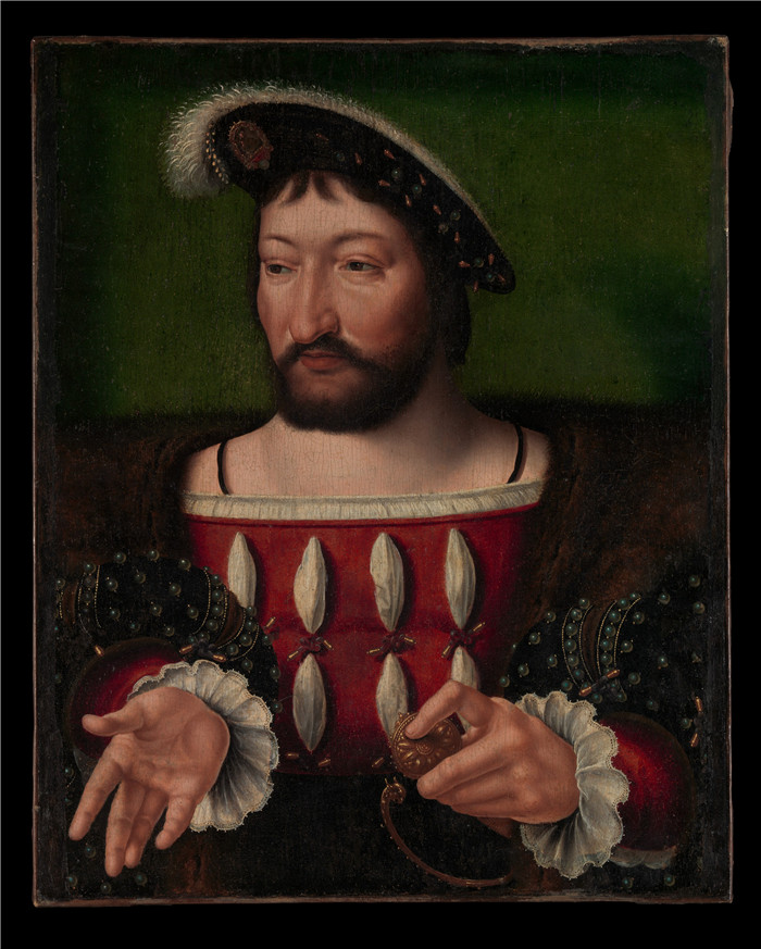 《弗朗索瓦一世》乔斯·范·克莱夫(Joos van Cleve)作品-Francis I (1494–1547), King of France