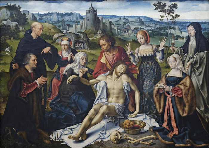 《基督哀悼祭坛画中的哀悼》乔斯·范·克莱夫(Joos van Cleve)作品-La Déploration du Retable de la Déploration du Christ