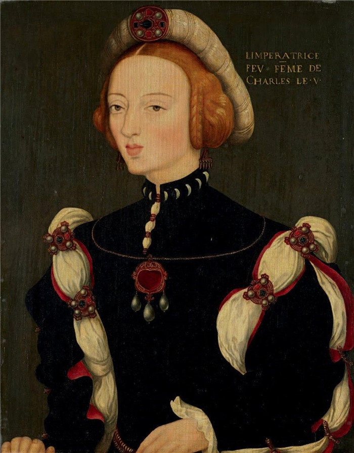 《伊莎贝尔·德·阿维斯》威廉·斯克罗茨（William Scrots）肖像画-D.Isabel de Avis