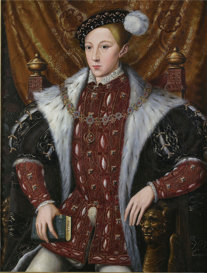《英格兰爱德华六世》威廉·斯克罗茨（William Scrots）肖像画-Edward VI of EnglandFXD