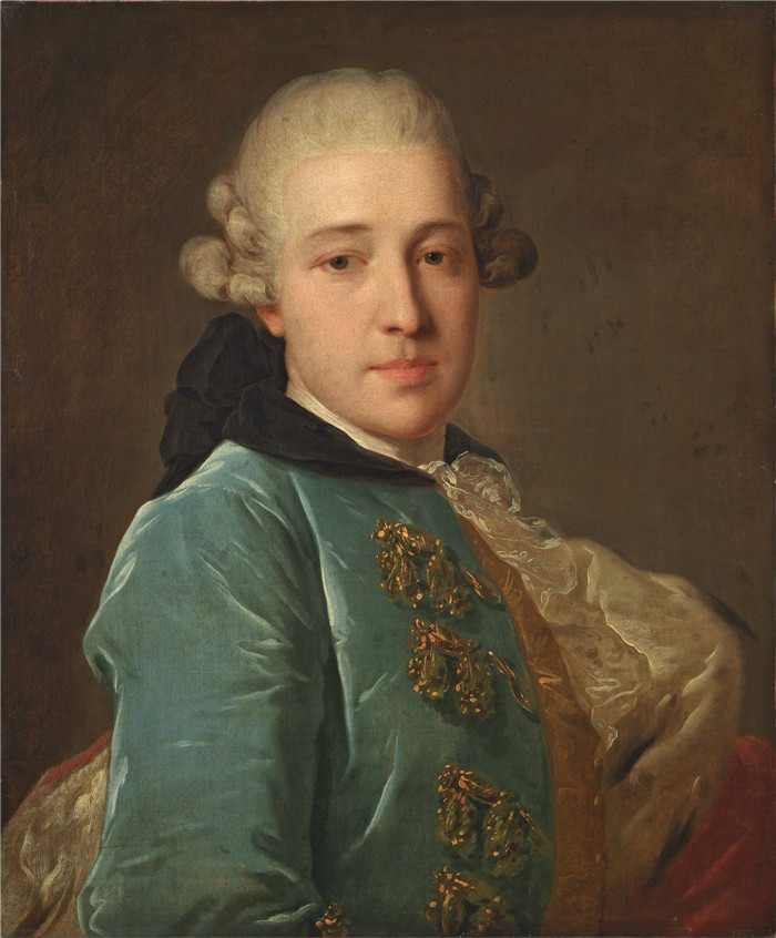费奥多尔·罗科托夫(Fedor Rokotov)油画-德米特里·戈利岑Dmitry Golitsyn
