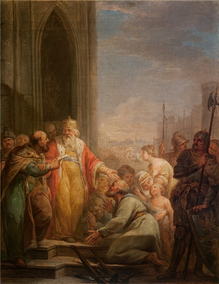 马切洛·巴恰雷利（Marcello Bacciarelli）画作-卡西米尔大帝 Casimir the Great