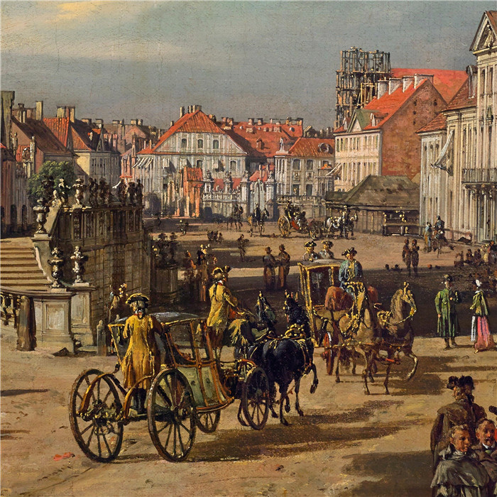 贝尔纳多·贝洛托(Bernardo Bellotto)油画-华沙圣十字教堂