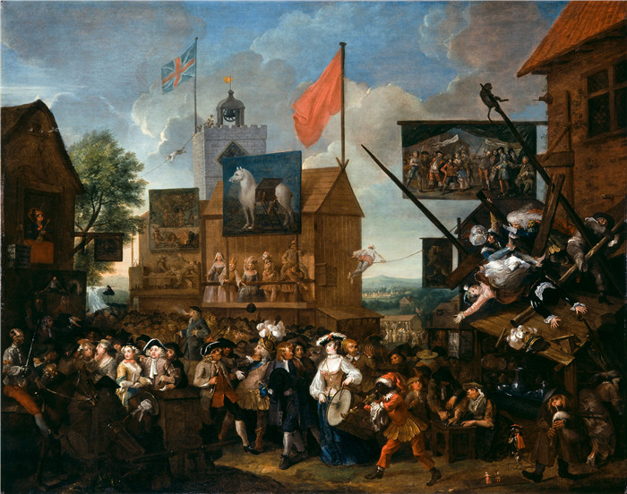 威廉·霍加斯(William Hogarth)油画-南华克集市 Southwark Fair