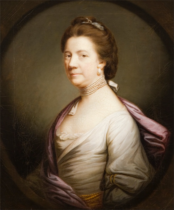 《穿白裙的女士肖像》约书亚·雷诺兹(Joshua Reynolds)作品-Portrait of a Lady in White