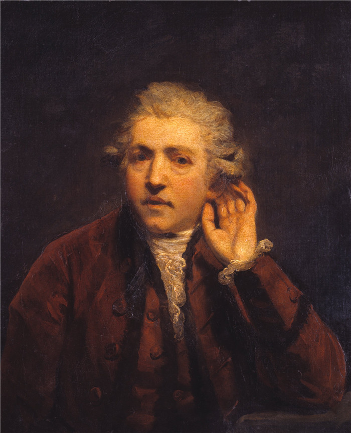 约书亚·雷诺兹(Joshua Reynolds)作品-聋人之自画像