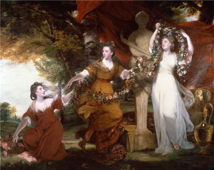 约书亚·雷诺兹(Joshua Reynolds)作品-三位女士