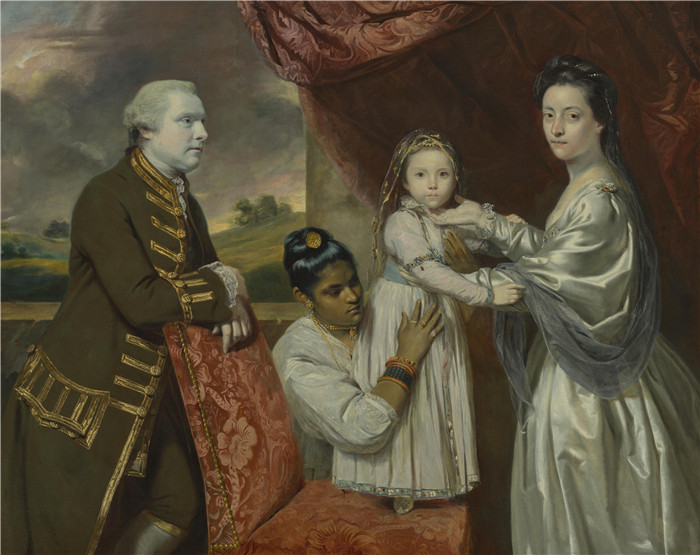 约书亚·雷诺兹(Joshua Reynolds)作品-泰索·索尔·汉考克及其妻子
