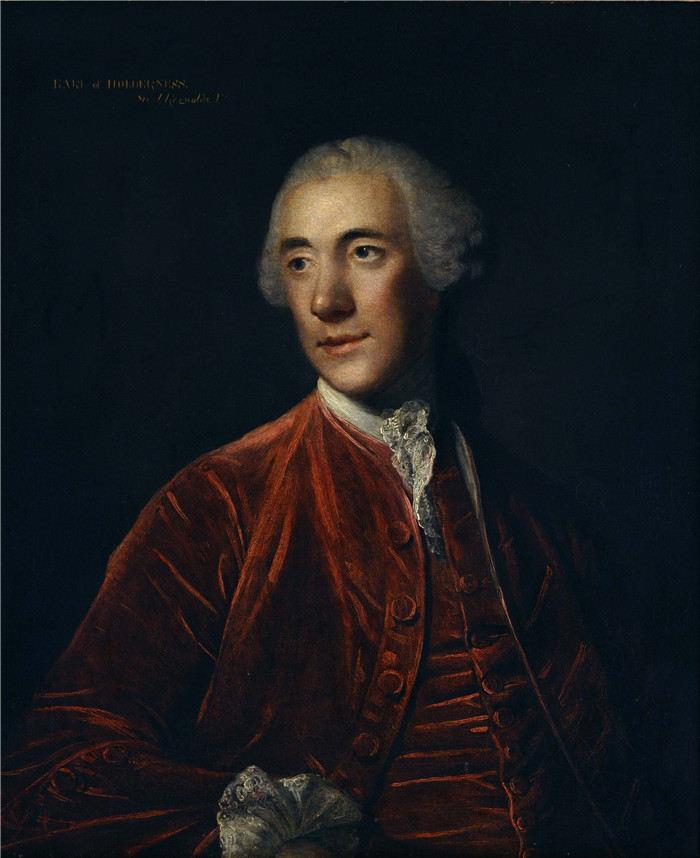 约书亚·雷诺兹(Joshua Reynolds)作品-罗伯特·达西,第四任霍尔德尼斯伯爵