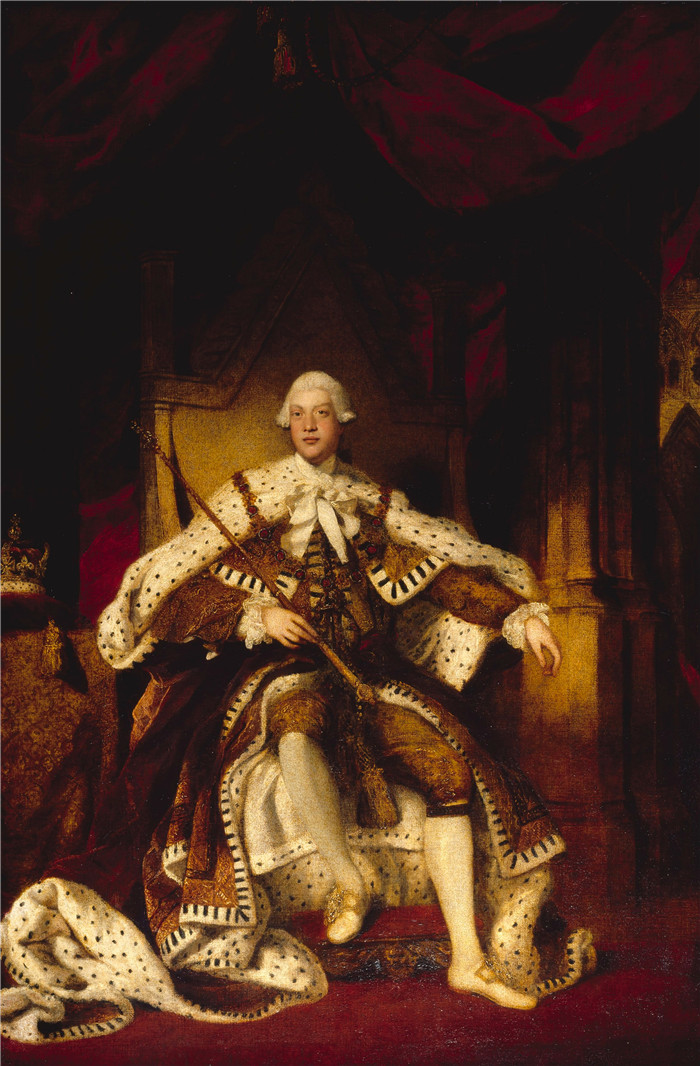 约书亚·雷诺兹(Joshua Reynolds)作品-国王乔治三世的肖像