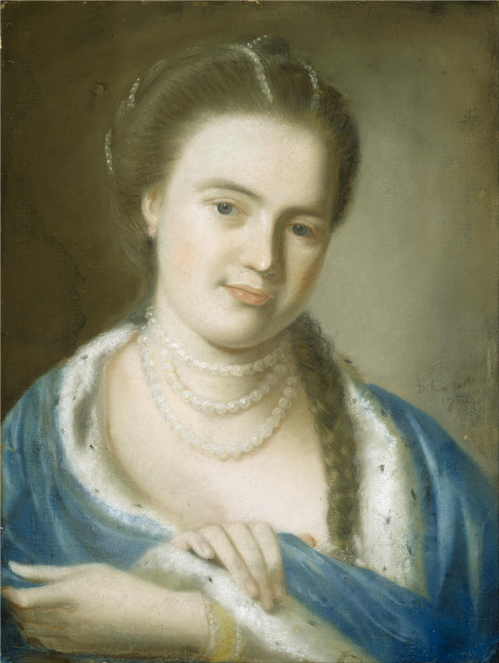 约翰·辛格尔顿·科普利(John Singleton Copley)-加文·布朗夫人肖像Portrait of Mrs. Gawen Brown