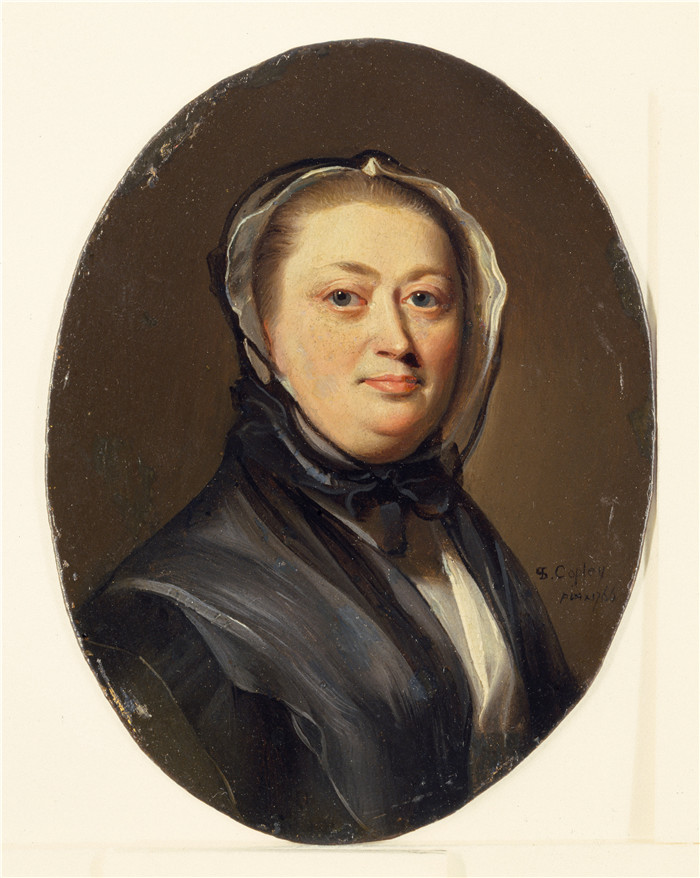 约翰·辛格尔顿·科普利(John Singleton Copley)-莉迪娅·亨奇曼·汉考克Lydia Henchman Hancock
