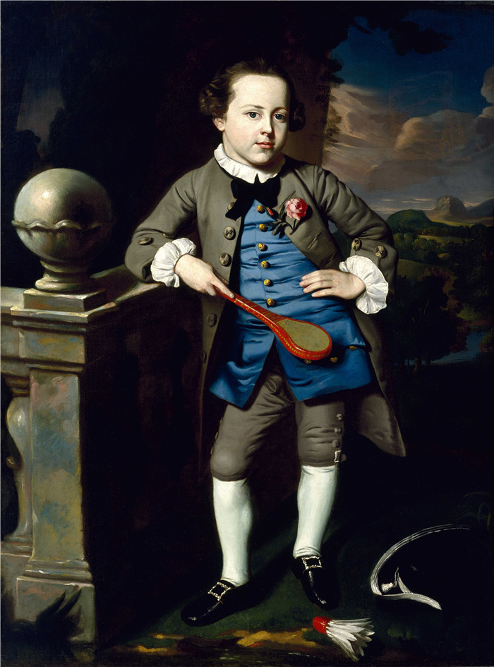 《男孩的肖像》约翰·辛格尔顿·科普利(John Singleton Copley)-Portrait of a Boy