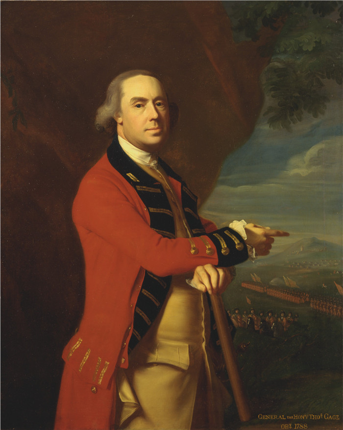 《托马斯·盖奇将军》约翰·辛格尔顿·科普利(John Singleton Copley)-General Thomas Gage