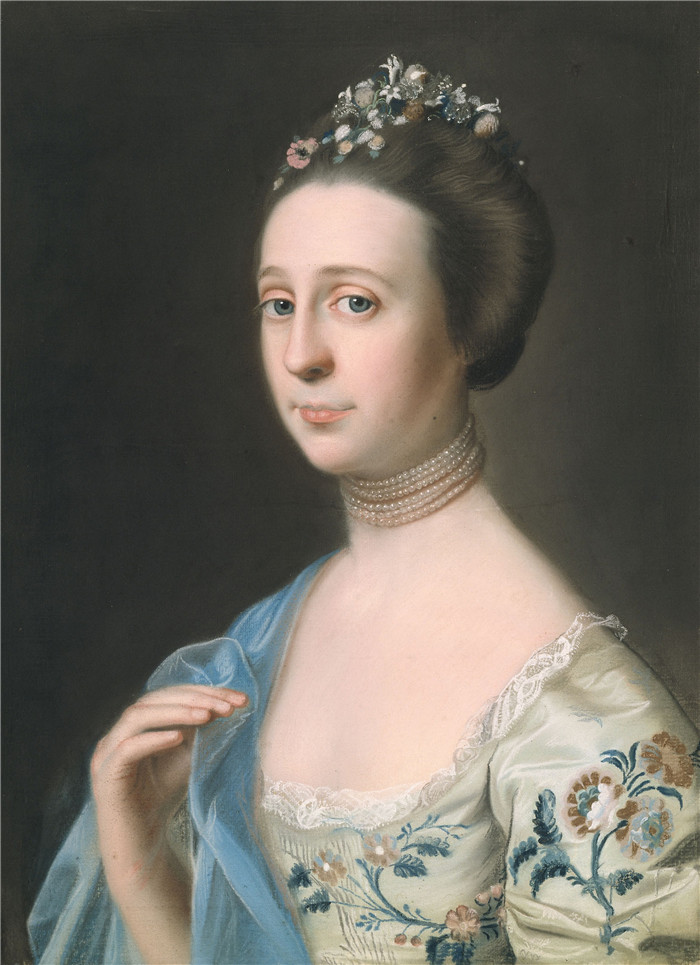 约翰·辛格尔顿·科普利(John Singleton Copley)-亨利·希尔夫人