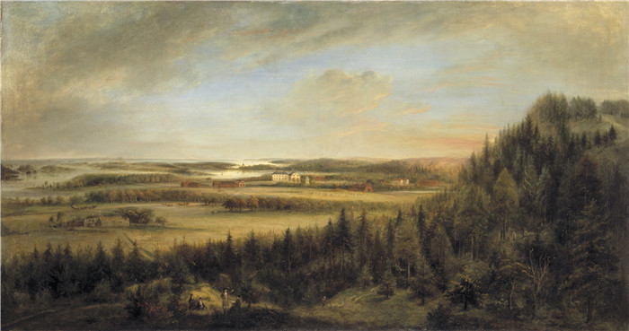 埃里亚斯·马丁(Elias Martin)油画-阿斯帕·布鲁克Aspa Bruk (Elias Martin)