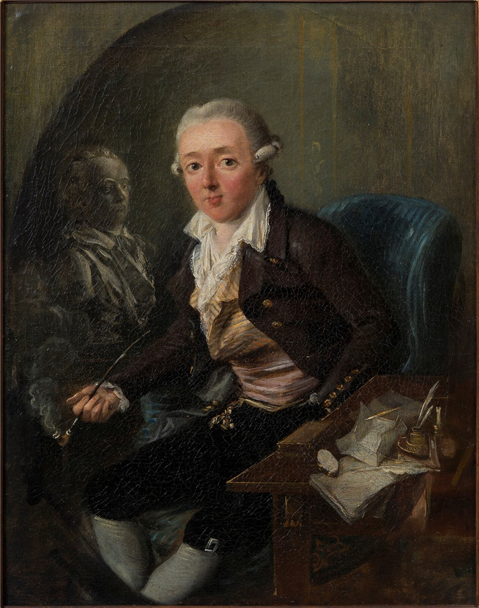 埃里亚斯·马丁(Elias Martin)油画-绅士肖像Portrait of a Gentleman