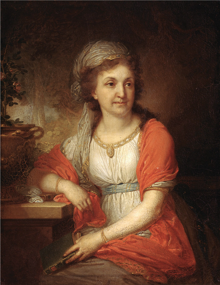 弗拉基米尔·博罗维科夫斯基(Vladimir Borovikovsky)画作-凯瑟琳·阿列克谢耶芙娜·穆西娜-普什金娜