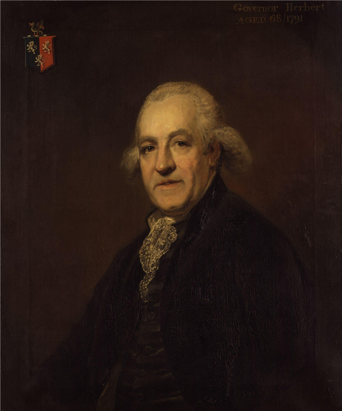 亚瑟·威廉·德维斯(Arthur William Devis)画作-约翰·赫伯特John Herbert