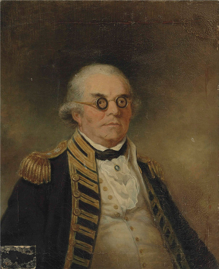 亚瑟·威廉·德维斯(Arthur William Devis)画作-彼得·雷尼尔海军上将肖像