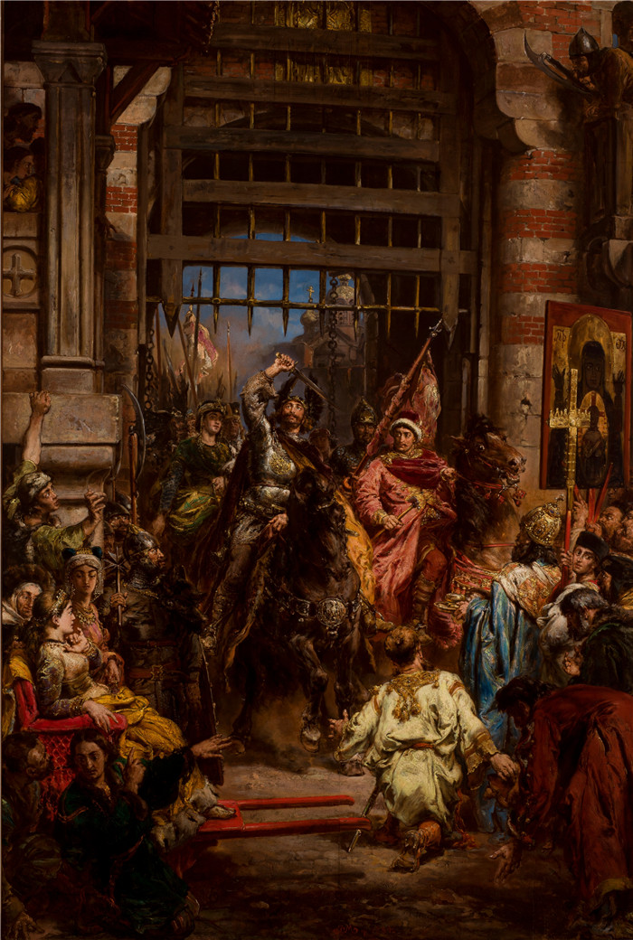 扬·马特耶科(Jan Matejko)作品-基辅金门附近