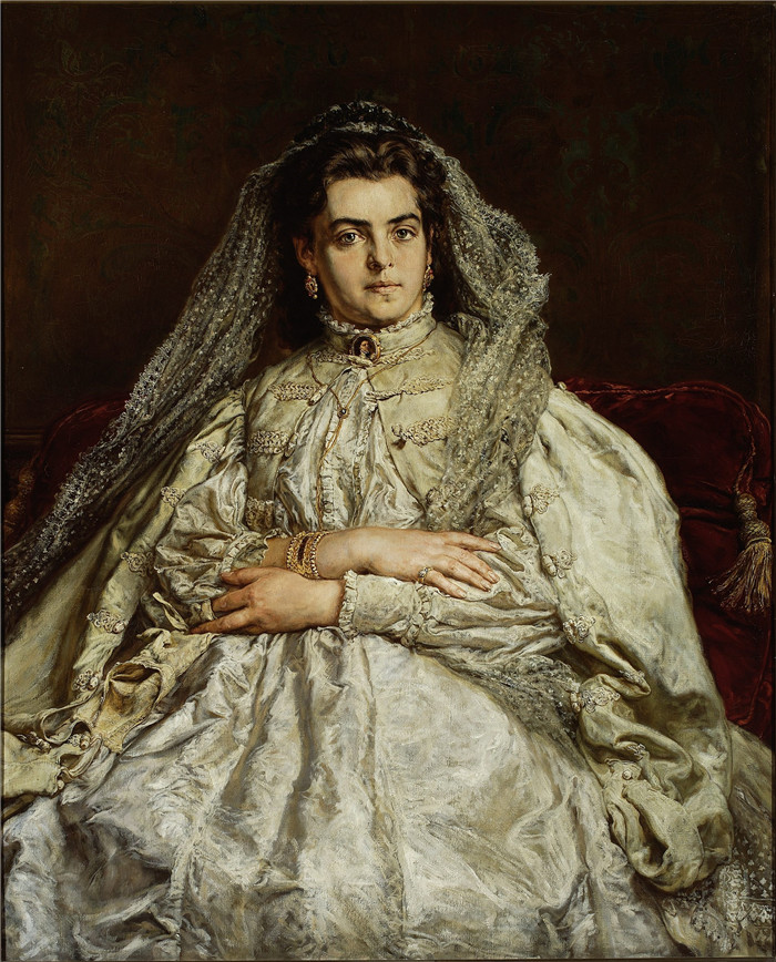 扬·马特耶科(Jan Matejko)作品-艺术家妻子
