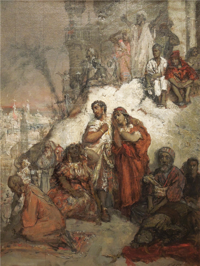 莫里西·戈特利布（Maurycy Gottlieb）作品-摩尔人被驱逐出格拉纳达