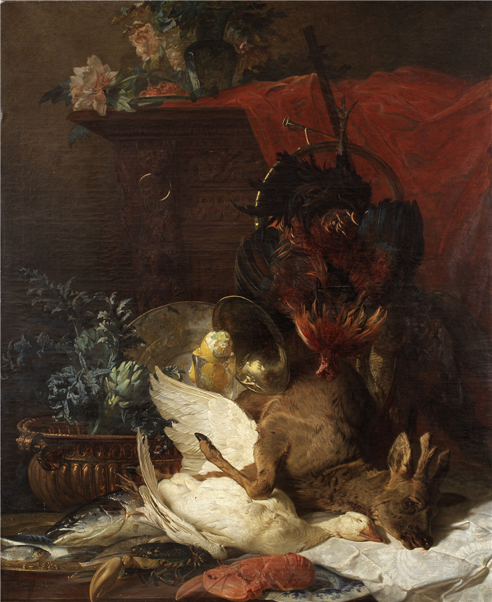 让-巴蒂斯特·罗比（Jean-Baptiste Robie）作品-静物与游戏