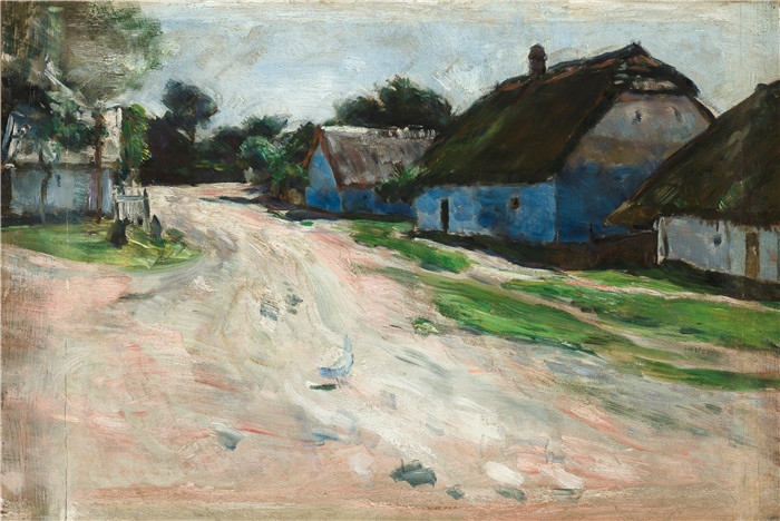 《公路》亚历山大·吉列姆斯基 (Aleksander Gierymski)-Road at Bronowice