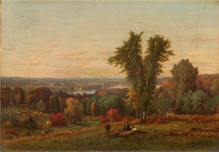 乔治·英尼斯（George Inness）油画-风景Landscape (1868)