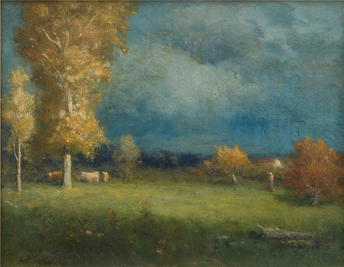 乔治·英尼斯（George Inness）油画-风暴过后After the Storm (1879)