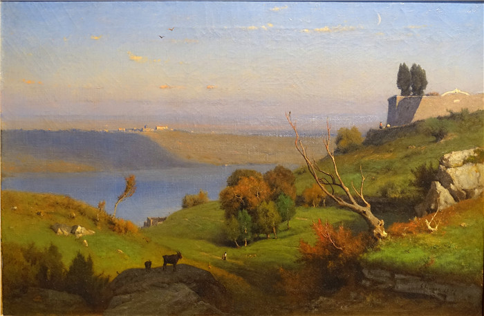 《甘多尔福城堡》乔治·英尼斯（George Inness）油画-Castel Gandolfo by George Inness, 1876