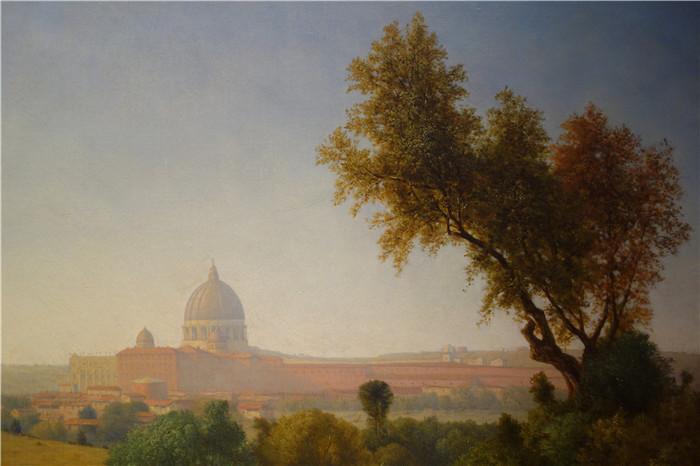 乔治·英尼斯（George Inness）油画-罗马圣彼得大教堂