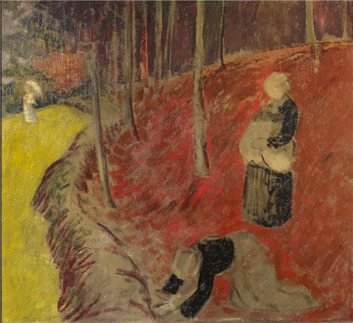 保罗·塞鲁塞尔(Paul Sérusier)作品-爱之木蕨类植物采摘者