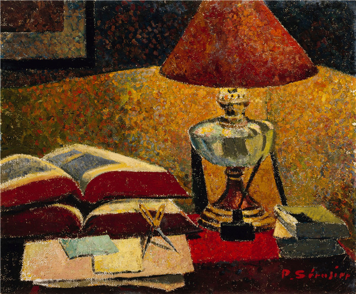 保罗·塞鲁塞尔（Paul Sérusier)作品-灯下Under the Lamp